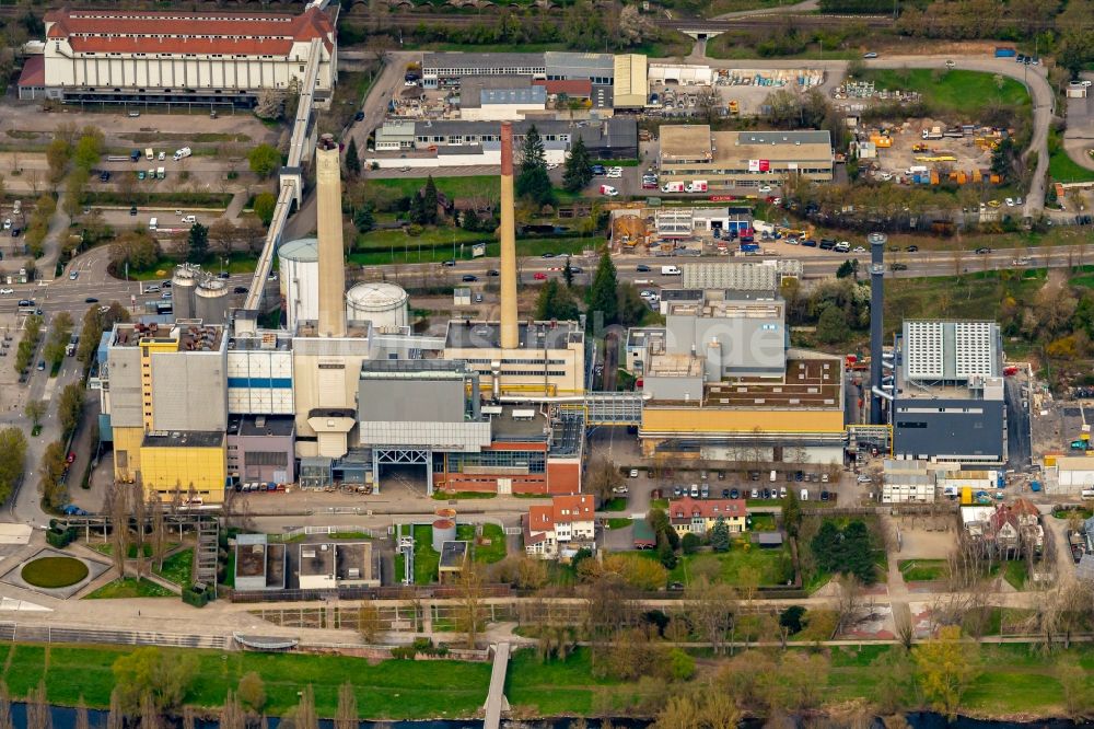 Luftbild Pforzheim - Kraftwerksanlagen des Heizkraftwerkes der Heizkraftwerk Pforzheim GmbH in Pforzheim im Bundesland Baden-Württemberg