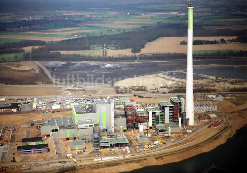 Luftbild Kamp-Lintfort - Kraftwerksanlagen des Heizkraftwerkes der Müllverbrennungsanlage Abfallentsorgungszentrum Asdonkshof in Kamp-Lintfort im Bundesland Nordrhein-Westfalen, Deutschland
