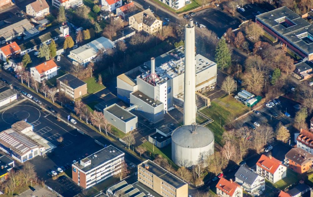 Luftbild Göttingen - Kraftwerksanlagen des Heizkraftwerkes der Universität in Göttingen im Bundesland Niedersachsen, Deutschland