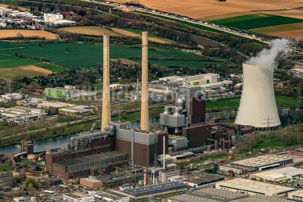 Luftbild Heilbronn - Kraftwerksanlagen des Kohle- Heizkraftwerkes in Heilbronn im Bundesland Baden-Württemberg, Deutschland