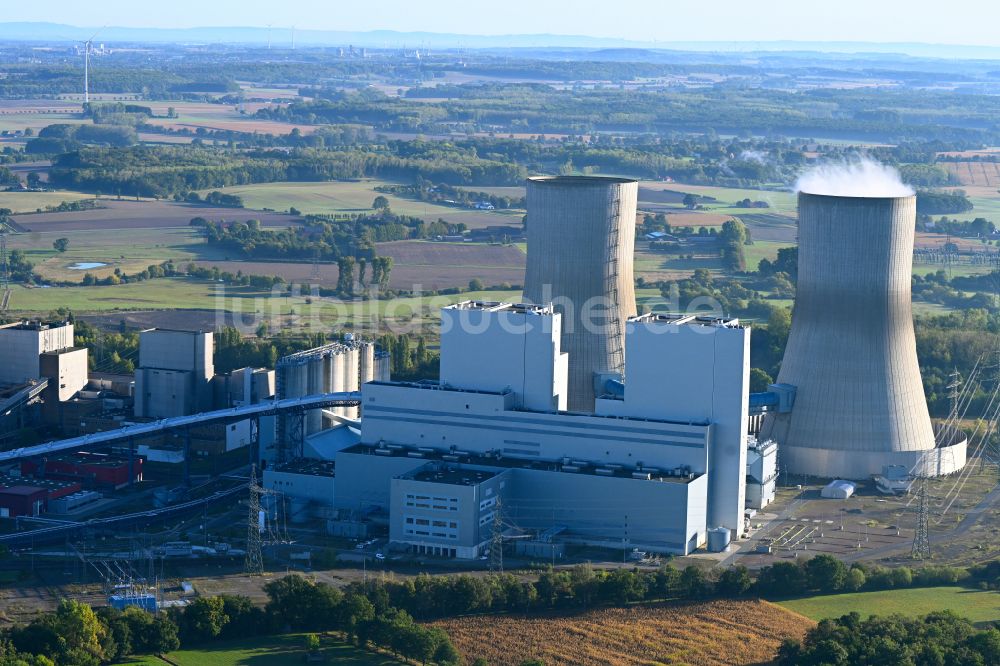 Luftaufnahme Schmehausen - Kraftwerksanlagen des Kohle- Heizkraftwerkes der RWE Kraftwerk Westfalen in Schmehausen im Bundesland Nordrhein-Westfalen, Deutschland