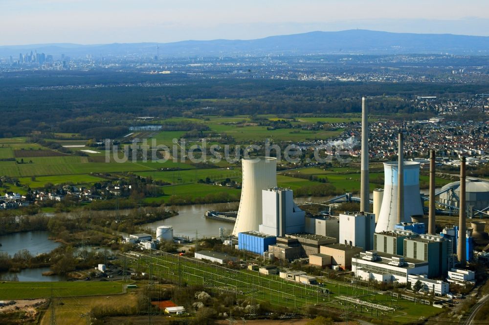Großkrotzenburg aus der Vogelperspektive: Kraftwerksanlagen des Kohle- Heizkraftwerkes Staudinger in Großkrotzenburg im Bundesland Hessen, Deutschland
