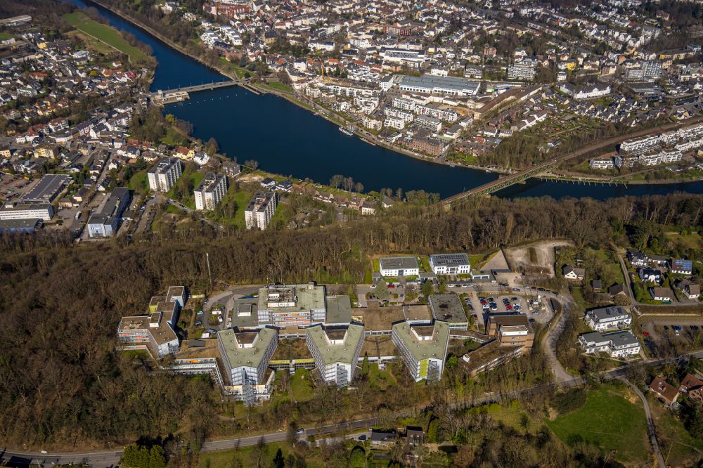 Luftaufnahme Essen - Krankenhaus MediClin Fachklinik Rhein/Ruhr im Ortsteil Werden in Essen im Bundesland Nordrhein-Westfalen, Deutschland