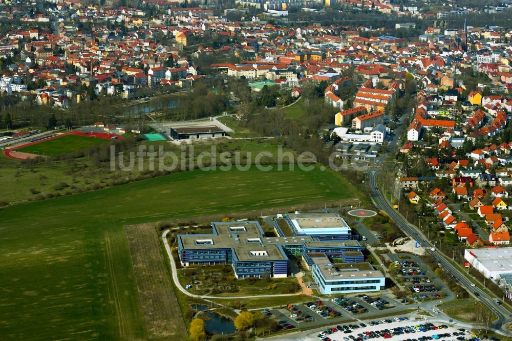 Luftaufnahme Apolda - Krankenhaus Robert Koch in Apolda im Bundesland Thüringen, Deutschland