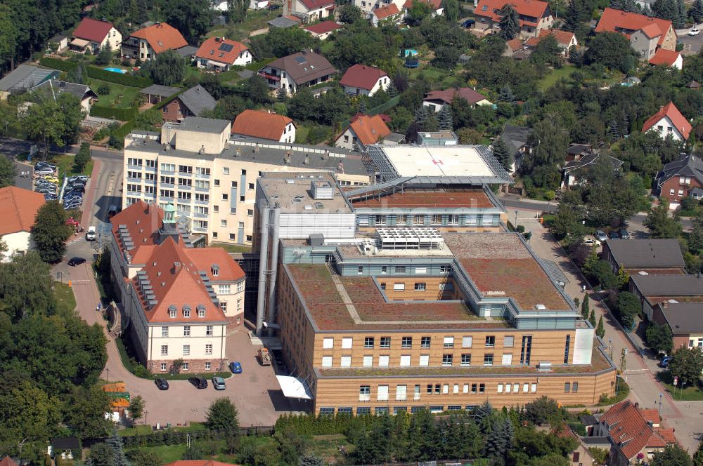 Sangerhausen von oben - Krankenhaus am Rosarium GmbH (Sangerhausen)