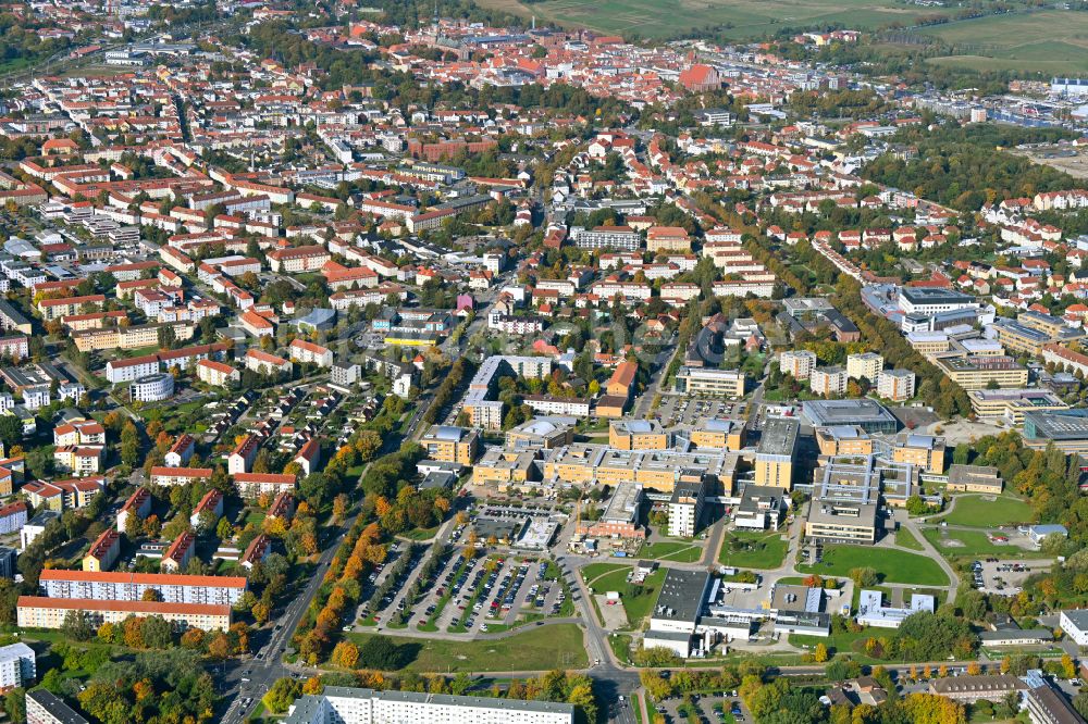 Luftbild Hansestadt Greifswald - Krankenhaus Universitätsmedizin Greifswald in Greifswald im Bundesland Mecklenburg-Vorpommern, Deutschland