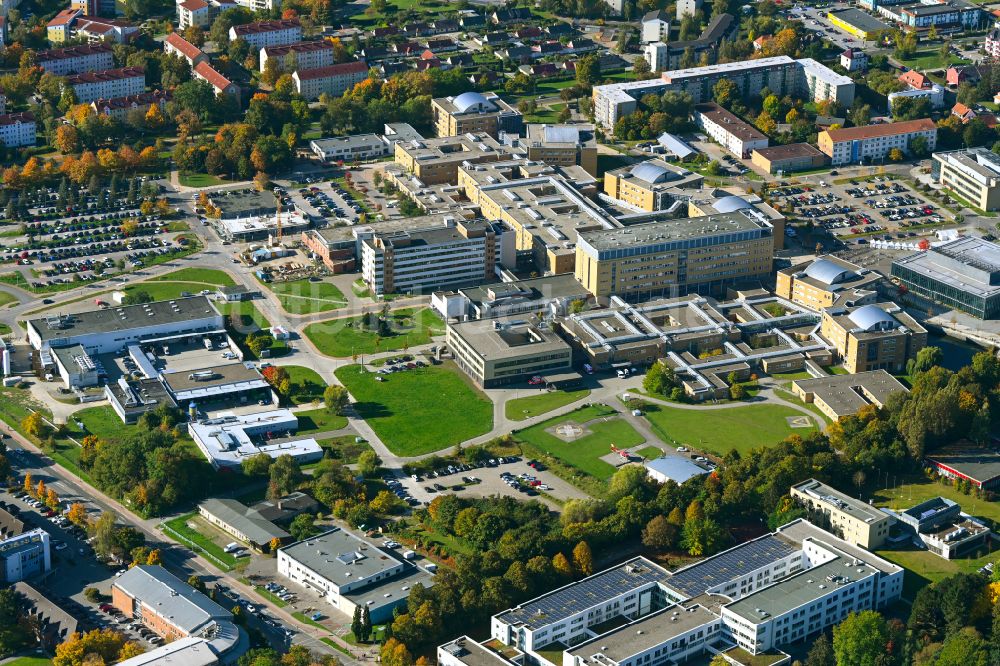 Hansestadt Greifswald aus der Vogelperspektive: Krankenhaus Universitätsmedizin Greifswald in Greifswald im Bundesland Mecklenburg-Vorpommern, Deutschland