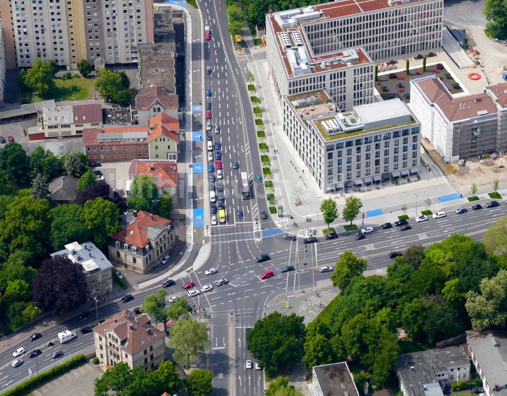 Luftbild Göttingen - Kreuzung Groner Tor in Göttingen im Bundesland Niedersachsen, Deutschland