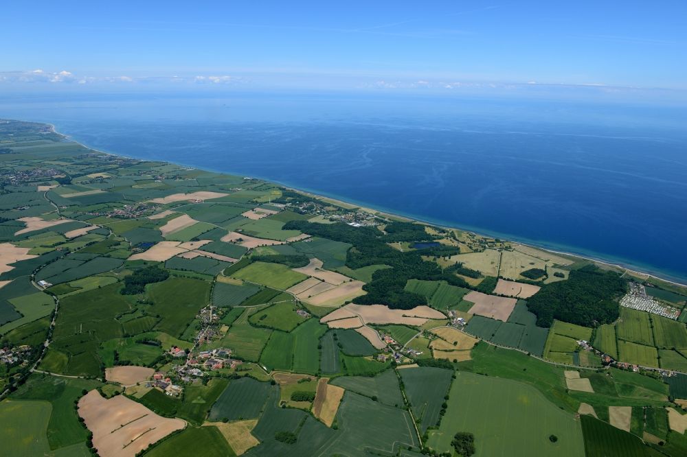 Luftaufnahme Panker - Küsten- Landschaft der Ostsee in Todendorf im Bundesland Schleswig-Holstein