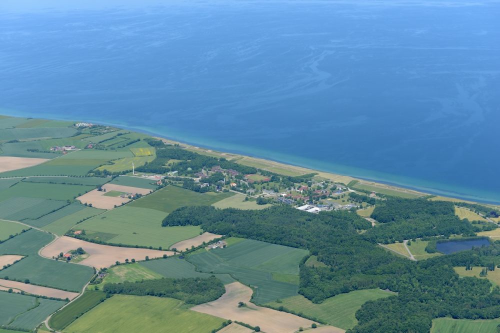 Panker von oben - Küsten- Landschaft der Ostsee in Todendorf im Bundesland Schleswig-Holstein