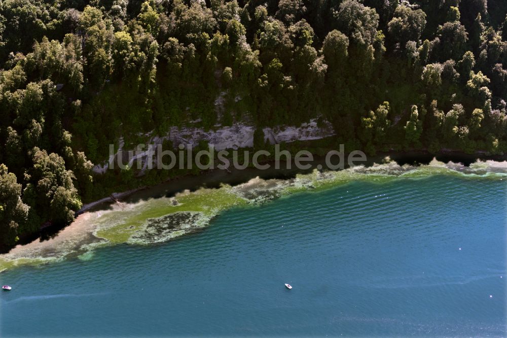 Luftbild Allensbach - Küsten- Landschaft an der Steilküste bei der Marienschlucht in Allensbach im Bundesland Baden-Württemberg, Deutschland