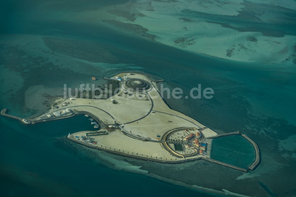 Luftbild Abu Dhabi - Küstenbereich Dana Island - Insel in Abu Dhabi in Vereinigte Arabische Emirate