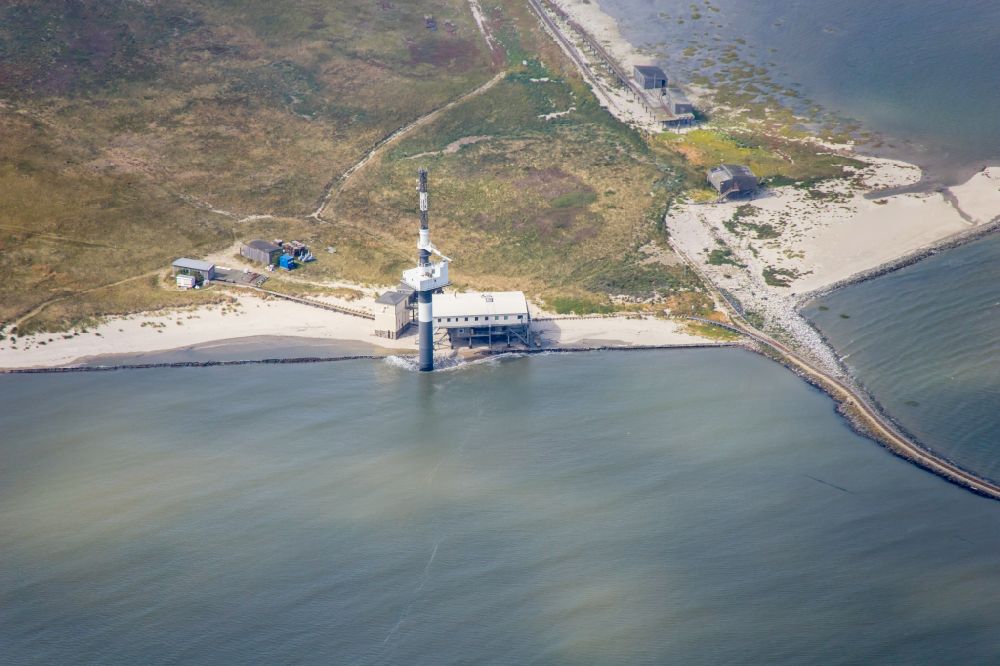 Luftbild Wangerooge - Küstenbereich der Insel Minsener Oog in Wangerland im Bundesland Niedersachsen, Deutschland