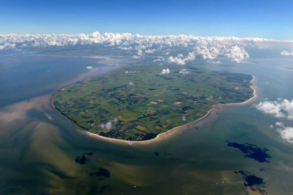 Luftbild Nieblum - Küstenbereich der Nordsee - Insel Föhr in Nieblum im Bundesland Schleswig-Holstein