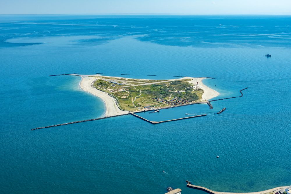 Luftbild Helgoland - Küstenbereich der Nordsee - Insel Helgoland-Dühne in Helgoland im Bundesland Schleswig-Holstein