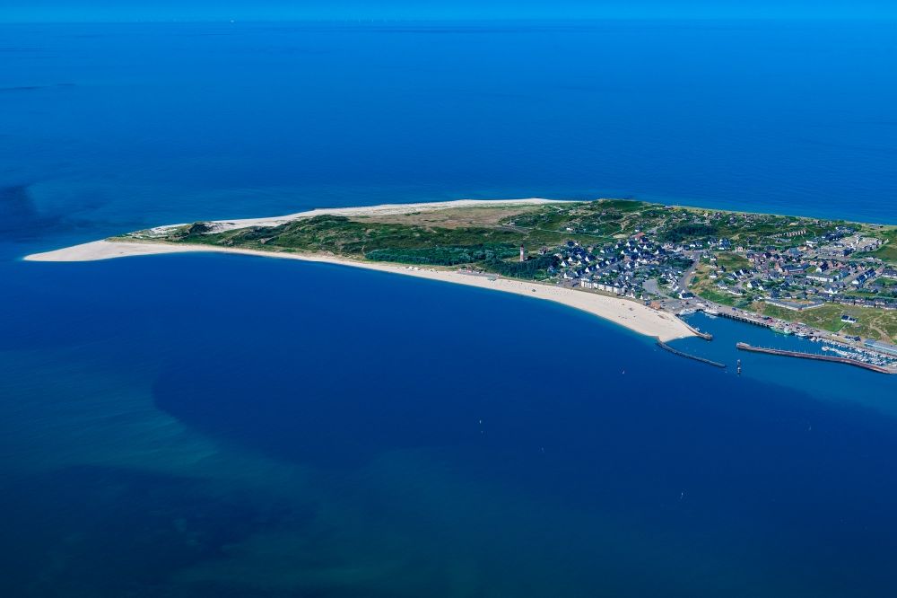 Luftaufnahme Hörnum (Sylt) - Küstenbereich der Nordsee - Insel in Hörnum ( Sylt ) im Bundesland Schleswig-Holstein