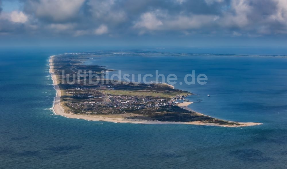 Luftbild Hörnum (Sylt) - Küstenbereich der Nordsee - Insel in Hörnum ( Sylt ) im Bundesland Schleswig-Holstein