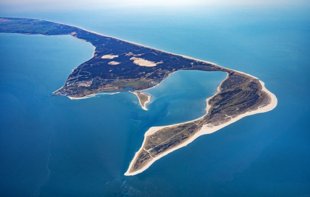 Luftbild List - Küstenbereich der Nordsee- Insel Sylt in List im Bundesland Schleswig-Holstein, Deutschland