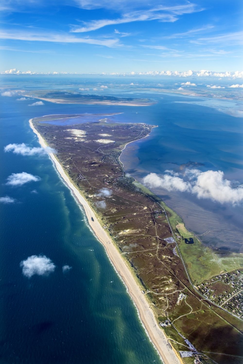 Luftbild List - Küstenbereich der Nordsee - Insel Sylt Ortsteil List im Bundesland Schleswig-Holstein