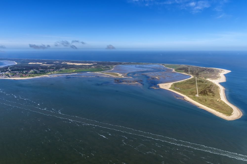 List aus der Vogelperspektive: Küstenbereich der Nordsee - Insel Sylt Ortsteil List im Bundesland Schleswig-Holstein
