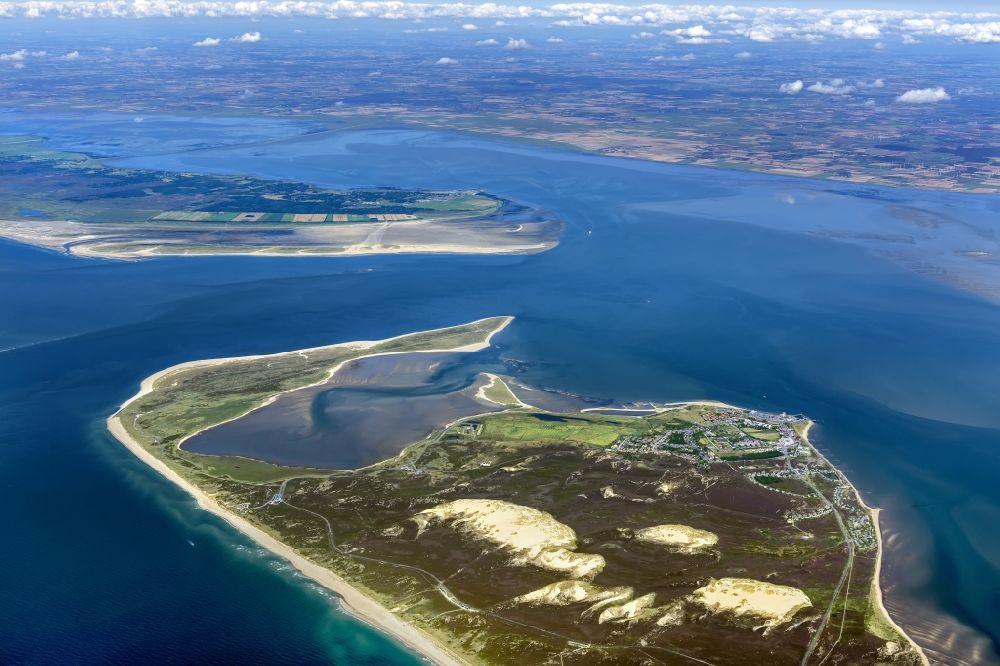 Luftbild List - Küstenbereich der Nordsee - Insel Sylt Ortsteil List im Bundesland Schleswig-Holstein