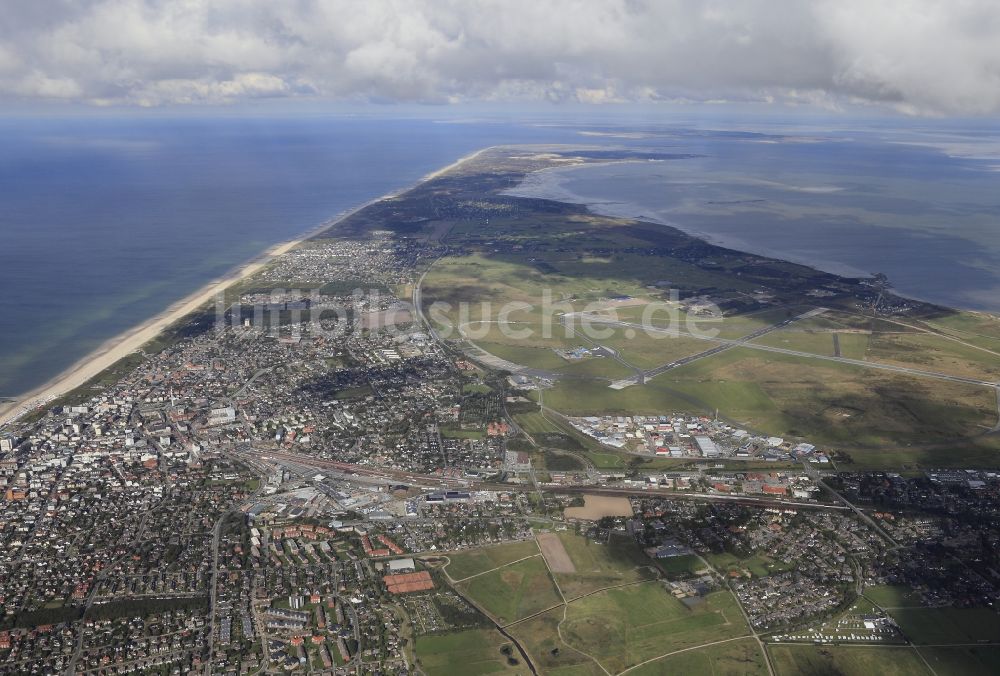 Sylt von oben - Küstenbereich der Nordsee - Insel in Sylt im Bundesland Schleswig-Holstein