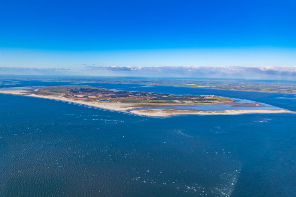 Luftaufnahme Römö - Küstenbereich der Nordsee- Insel Römö in Tondern Kommune, Dänemark