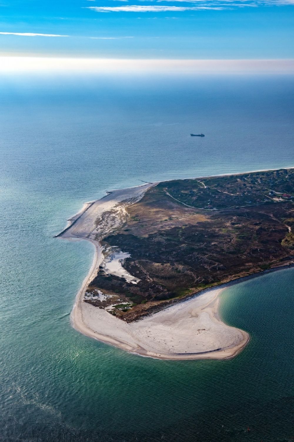 Luftbild Hörnum (Sylt) - Küstenbereich und Odde der Nordseeinsel Sylt in Hörnum im Bundesland Schleswig-Holstein