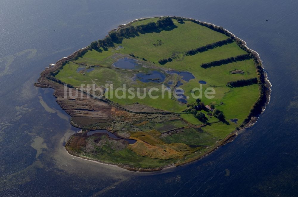 Luftbild Dreschvitz - Küstenbereich der Ostsee - Insel in Dreschvitz im Bundesland Mecklenburg-Vorpommern, Deutschland