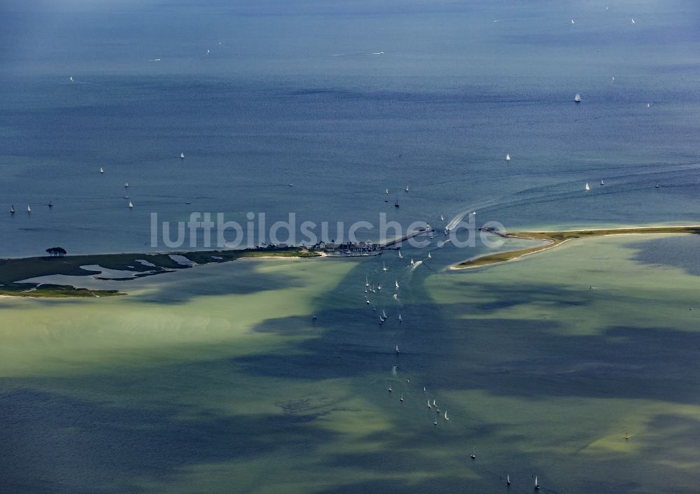 Luftbild Schleimünde - Küstenbereich Ostsee - Insel Lotseninsel in Schleimünde im Bundesland Schleswig-Holstein, Deutschland