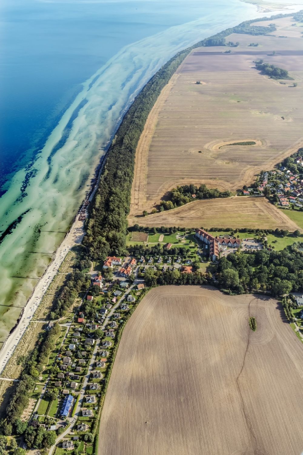 Luftbild Insel Poel - Küstenbereich der Poel Kaltenhof - Insel in Insel Poel im Bundesland Mecklenburg-Vorpommern