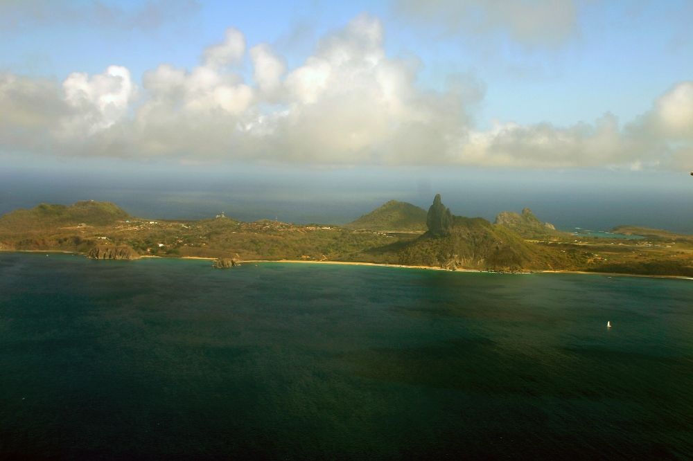 Luftbild Moorea - Küstenbereich der Südpazifik- Ozean - Insel Moorea in Îles du Vent, Französisch-Polynesien