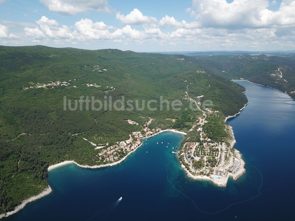 Luftbild Sveta Marina - Küstenlinie der Adria bei Sveta Marina in Istarska zupanija, Kroatien