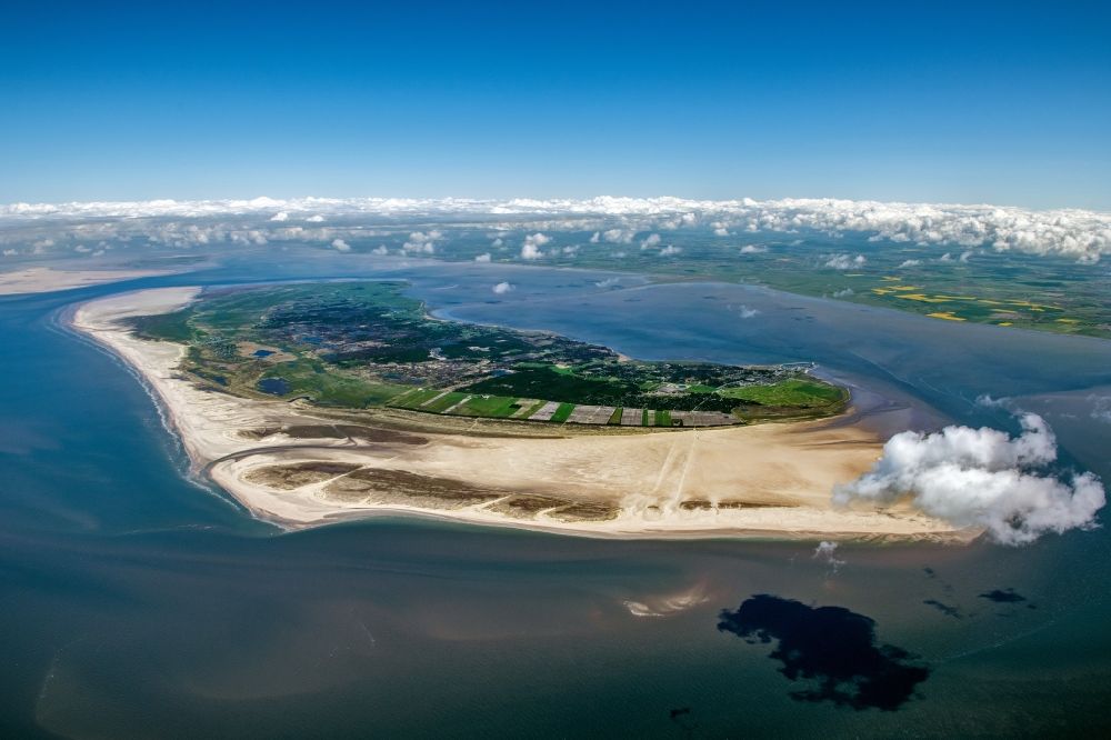 Römö aus der Vogelperspektive: Küstenbereich der Nordsee- Insel Römö in Tondern Kommune, Dänemark