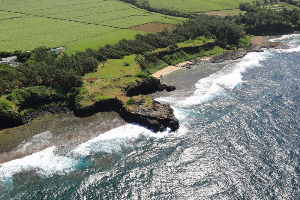 Luftaufnahme Suillac - Kuestenstreifen bei Suillac und Gris Gris an der Südkueste von Mauritius