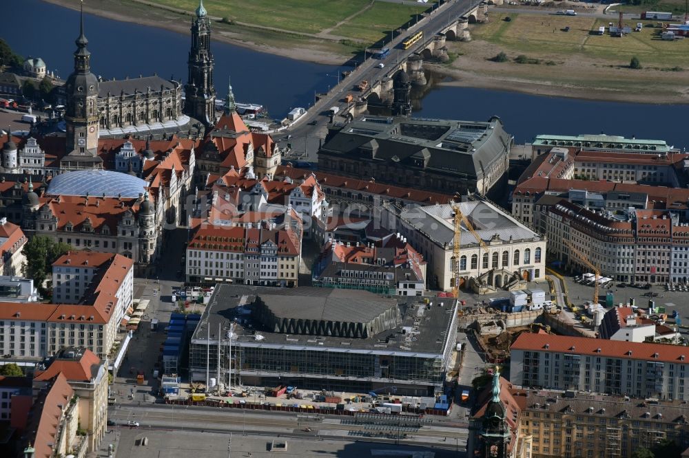 Dresden aus der Vogelperspektive: Kulturpalast Dresden im Bundesland Sachsen