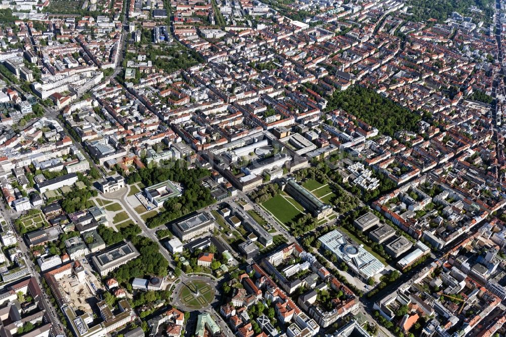 Luftbild München - Kunstareal München im Bundesland Bayern