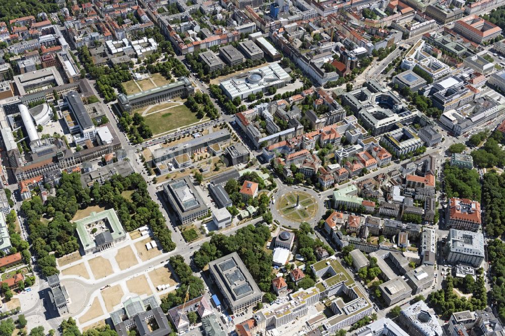 Luftaufnahme München - Kunstareal München im Bundesland Bayern