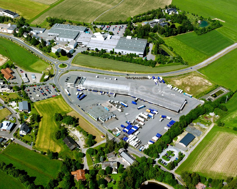 Luftbild Konradsreuth - Lagerhallen und Speditionsgebäude amm logistics GmbH in Konradsreuth im Bundesland Bayern, Deutschland