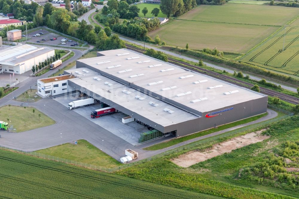 Luftbild Rohrbach - Lagerhallen und Speditionsgebäude der Eichenlaub Logistik GmbH in Rohrbach im Bundesland Rheinland-Pfalz, Deutschland
