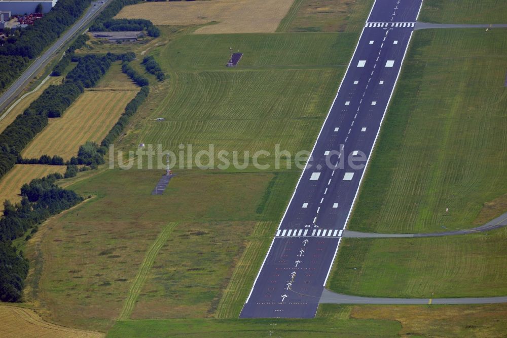 Luftbild Dortmund - Landebahn des Flughafen Dortmund im Bundesland Nordrhein-Westfalen