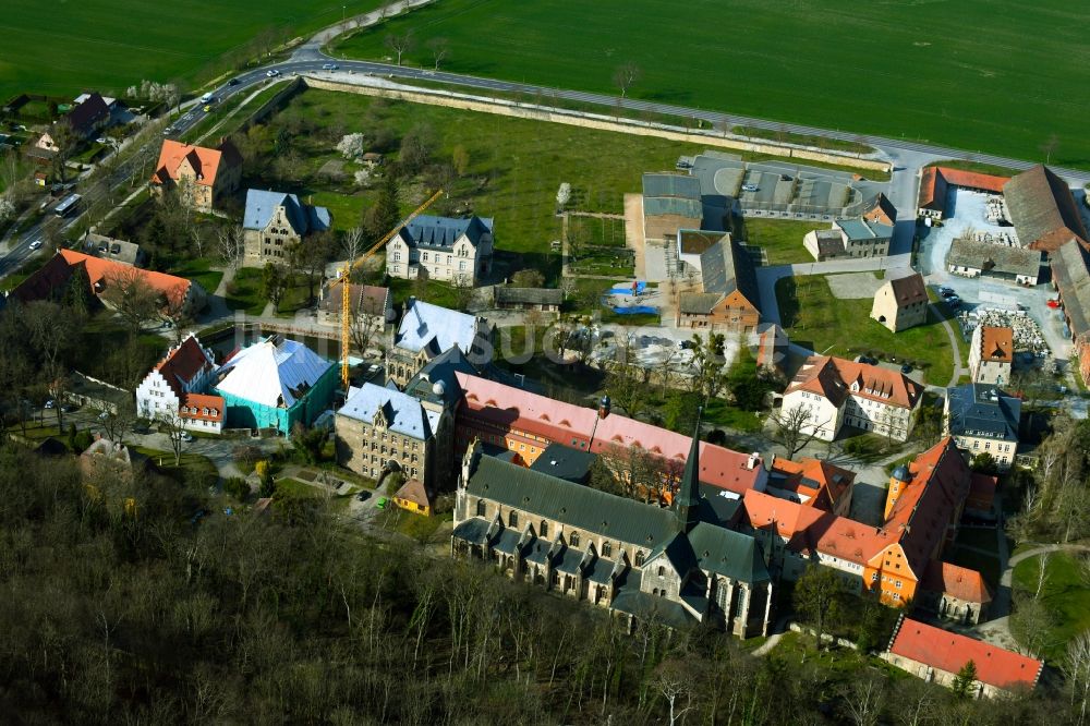 Luftaufnahme Schulpforte - Landesschule Pforta, Internatsgymnasium in Schulpforte im Bundesland Sachsen-Anhalt, Deutschland