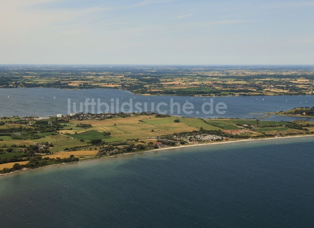 Luftbild Glücksburg (Ostsee) - Landschaft der Halbinsel Holnis bei Glücksburg (Ostsee) im Bundesland Schleswig-Holstein