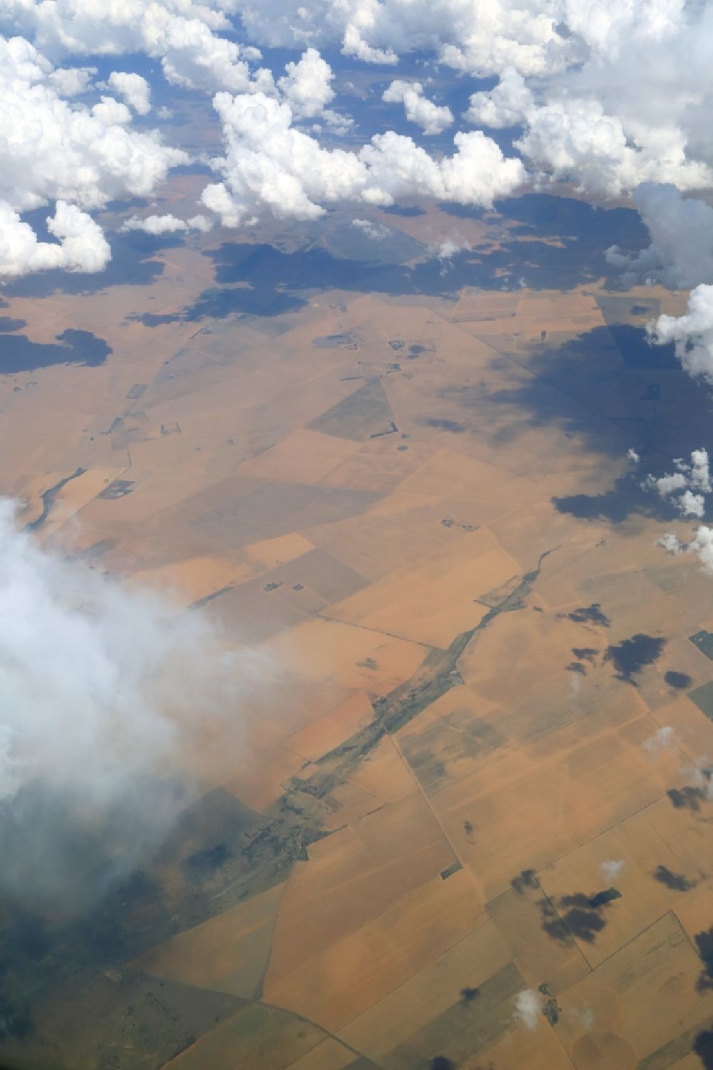 Luftbild Hoopstad - Landschaft in Hoopstad in Free State, Südafrika