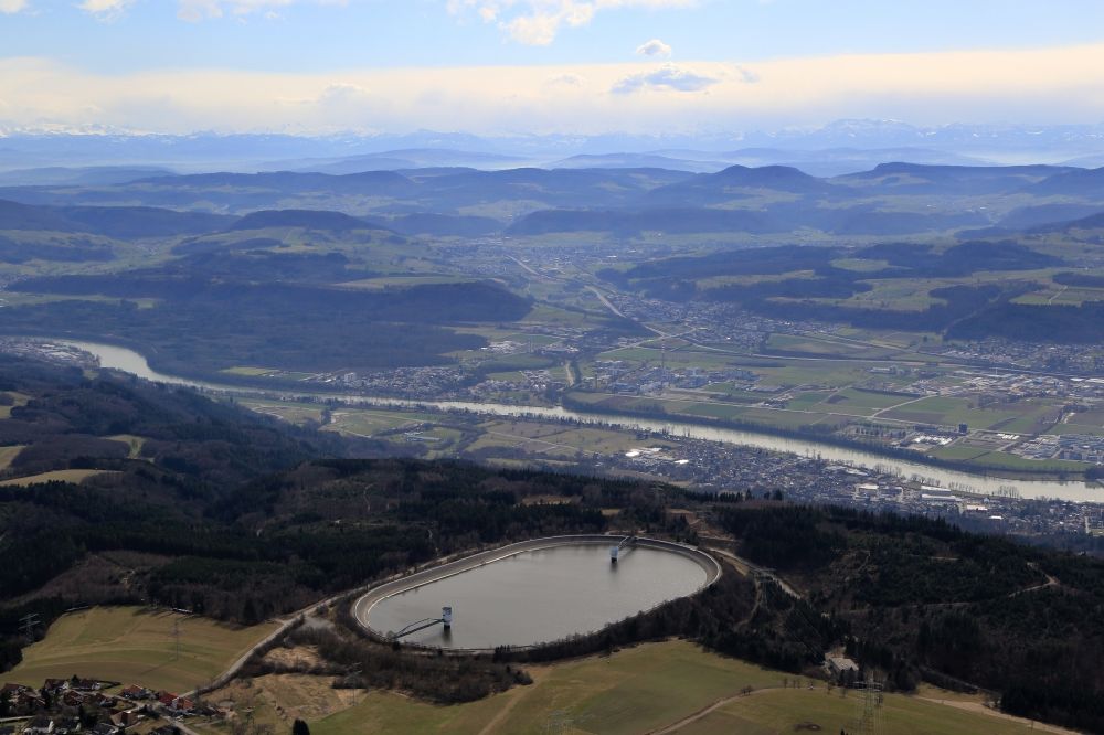 Luftaufnahme Rickenbach - Landschaft im Hotzenwald mit den Eggbergbecken im Ortsteil Egg von Rickenbach im Bundesland Baden-Württemberg