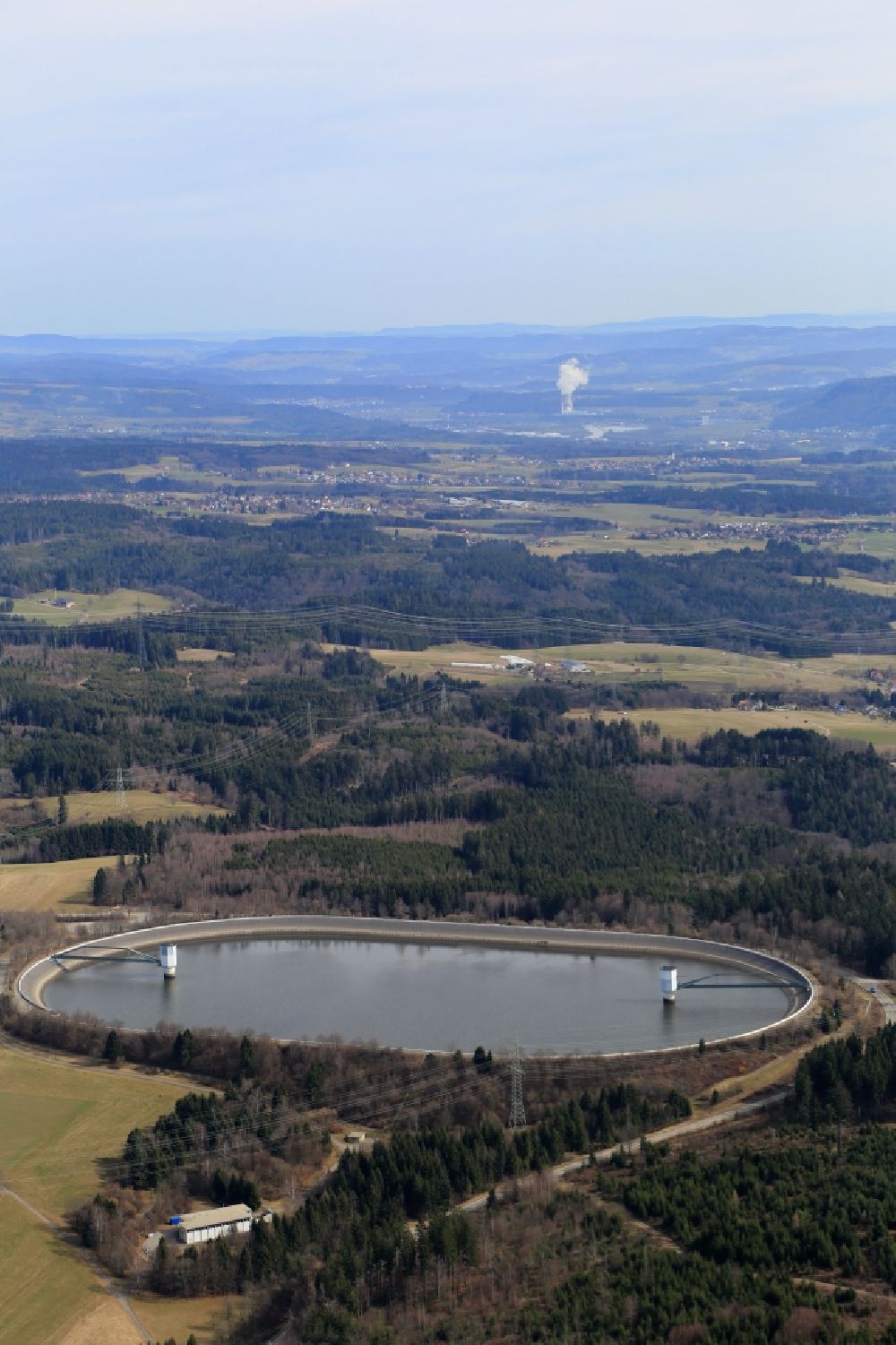 Luftbild Rickenbach - Landschaft im Hotzenwald mit den Eggbergbecken im Ortsteil Egg von Rickenbach im Bundesland Baden-Württemberg