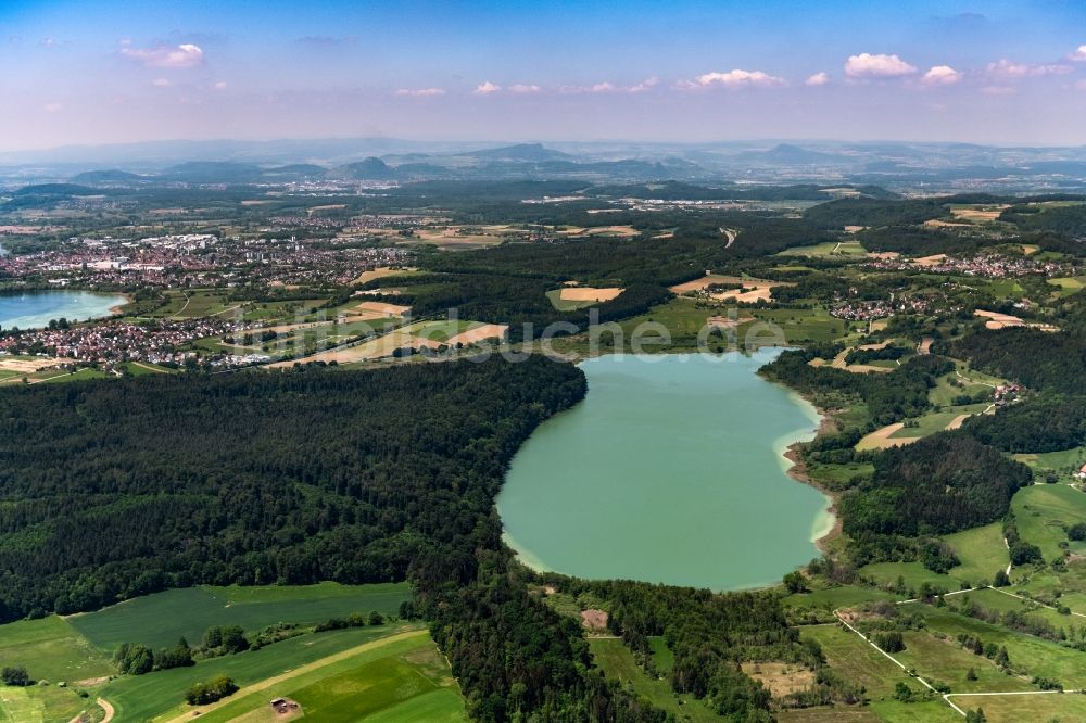 Luftbild Radolfzell am Bodensee - Landschaft am Mindelsee in Radolfzell am Bodensee im Bundesland Baden-Württemberg, Deutschland