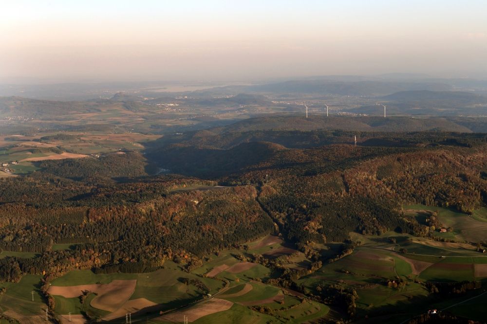Blumberg aus der Vogelperspektive: Landschaft am Randengebirge beim Ortsteil Fützen in Blumberg im Bundesland Baden-Württemberg, Deutschland