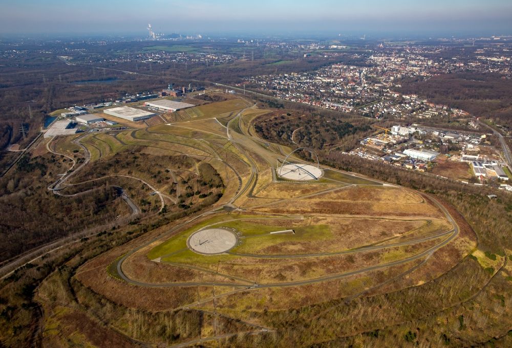 Luftbild Herten - Landschaftspark der Emscherbruch Halde bei Herten in Nordrhein-Westfalen