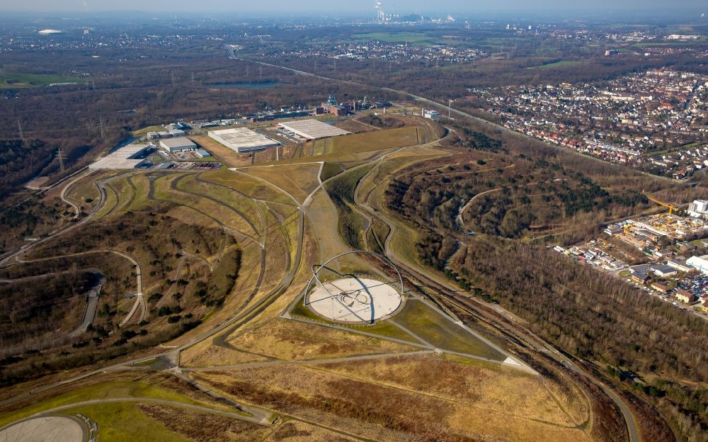 Luftaufnahme Herten - Landschaftspark der Emscherbruch Halde bei Herten in Nordrhein-Westfalen